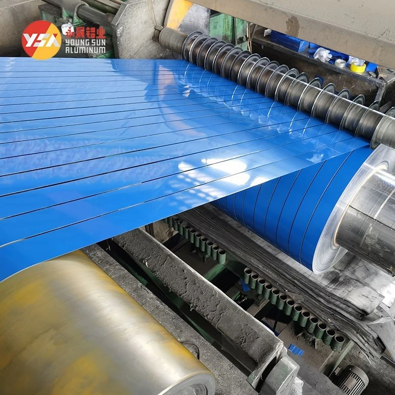 Blue color-coated aluminum strip